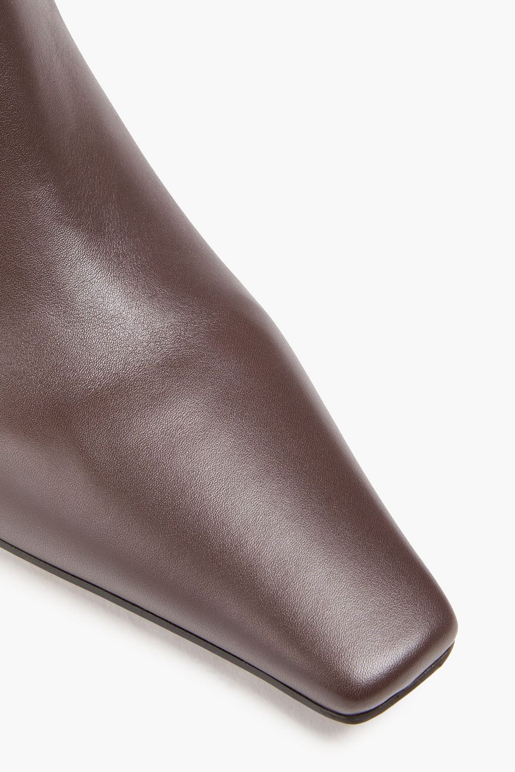 BRUNELLO CUCINELLI レザー アンクルブーツ ビーズ付き