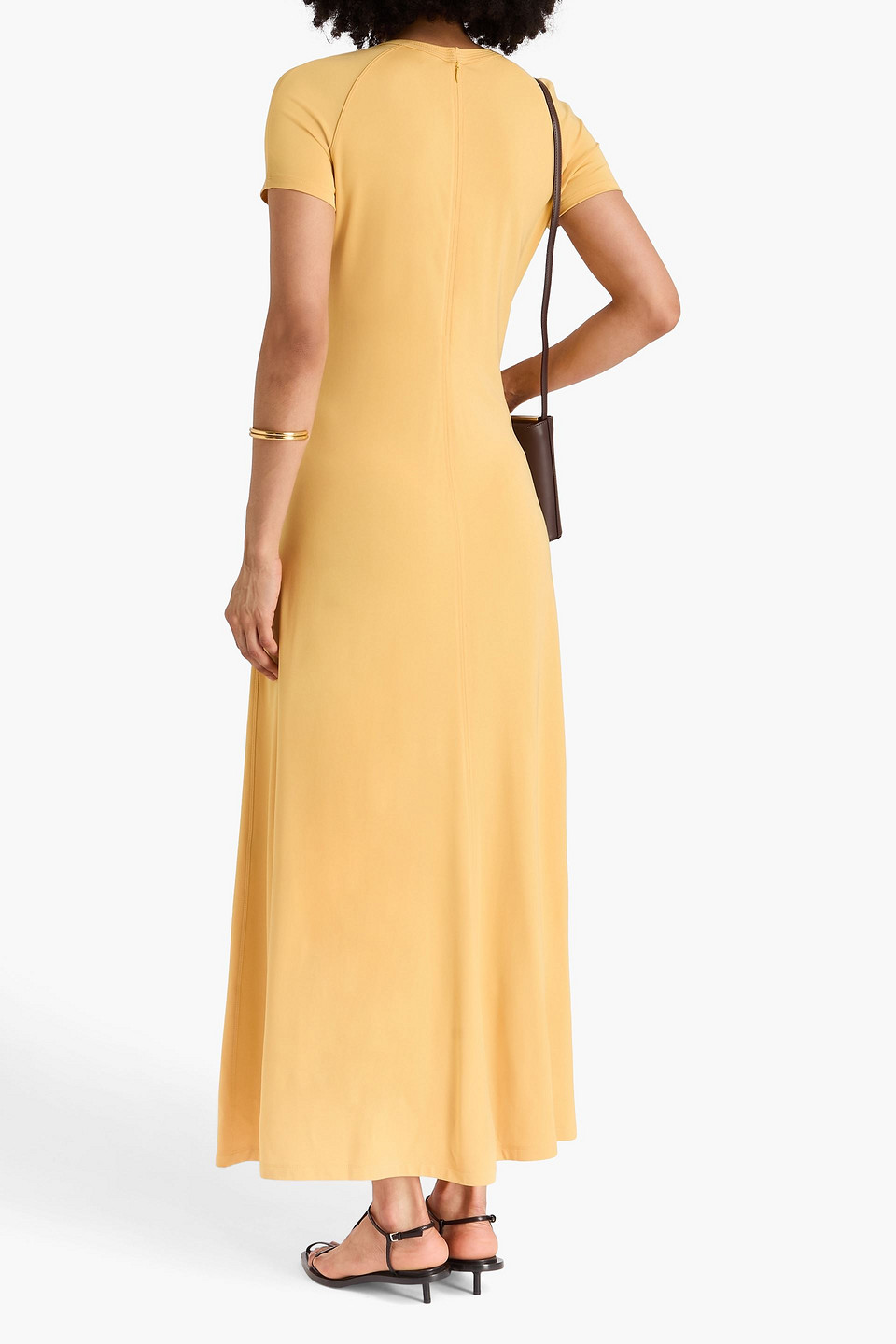 Totême Maxikleid Aus Jersey In Orange