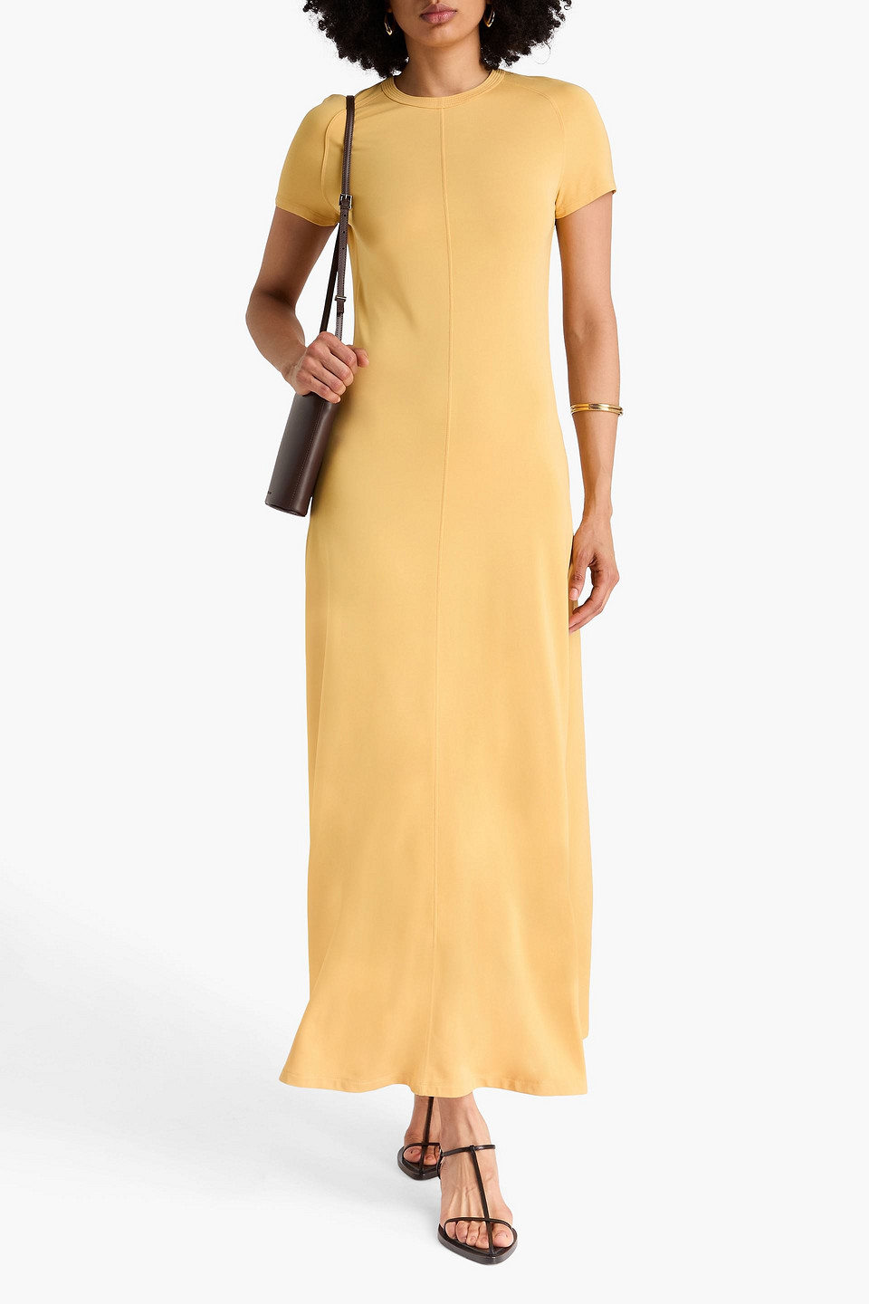 Totême Maxikleid Aus Jersey In Orange