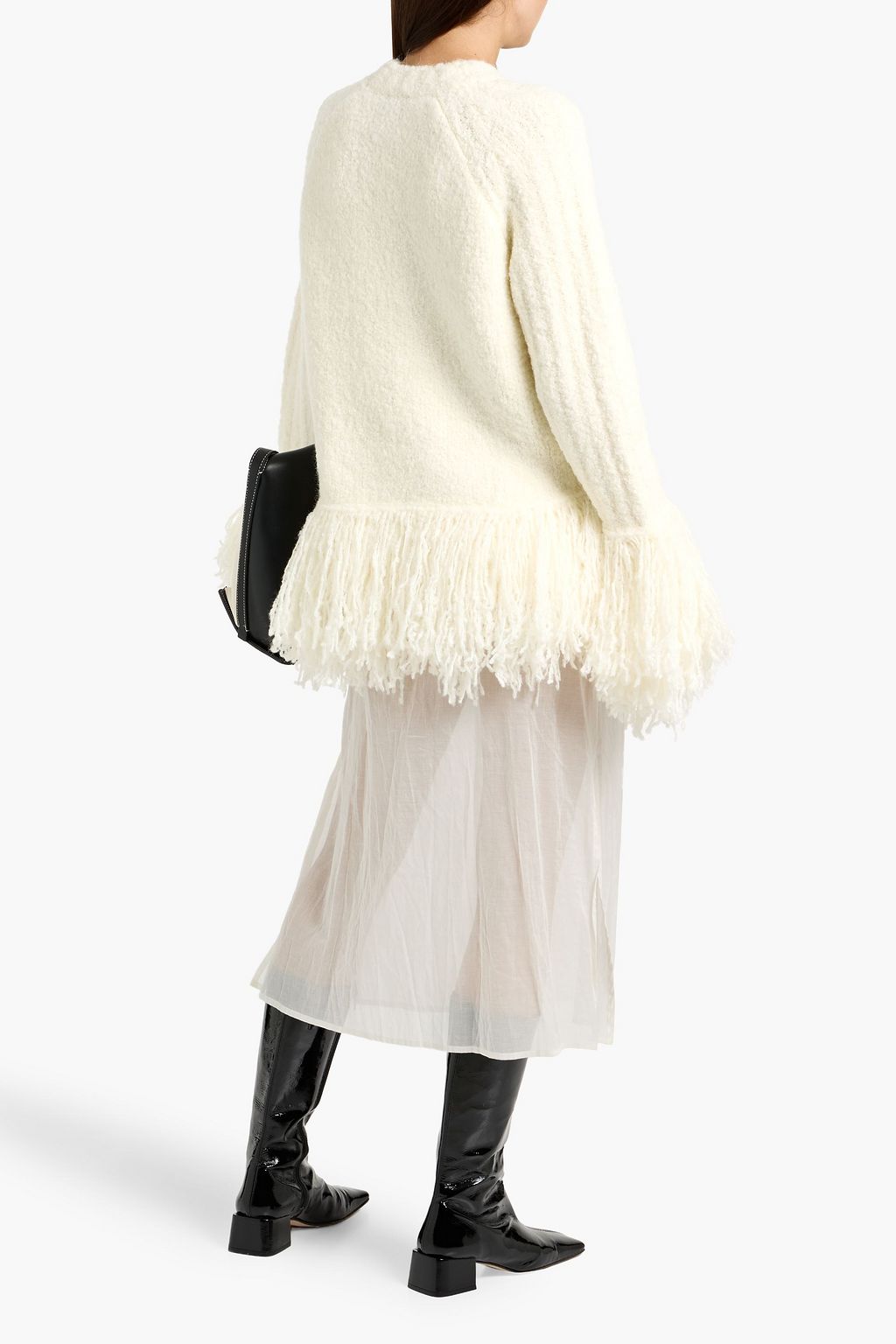 3.1 PHILLIP LIM Fringed bouclé-knit sweater