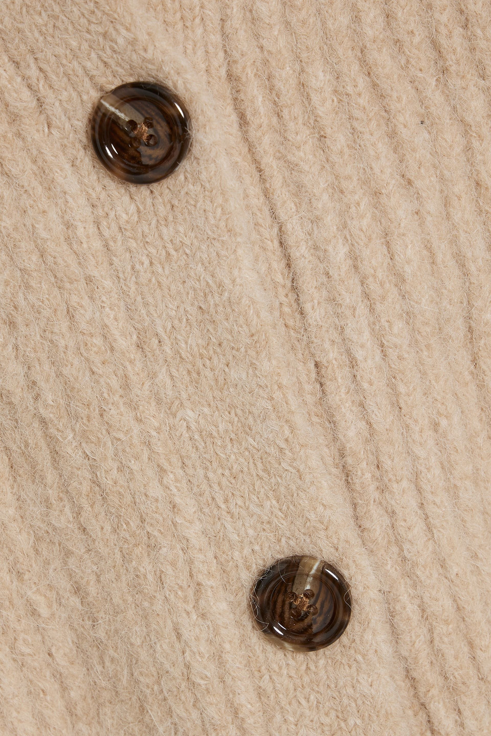 3.1 Phillip Lim Ribbed Alpaca-blend Cardigan In Neutral