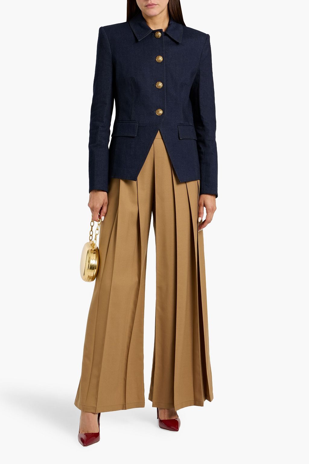 VERONICA BEARD Aire Dickey denim blazer