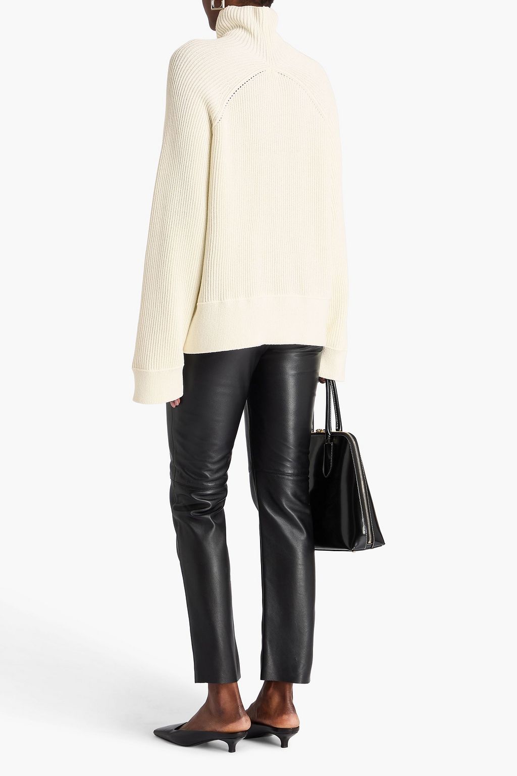 TOTEME Ribbed cotton-blend turtleneck sweater