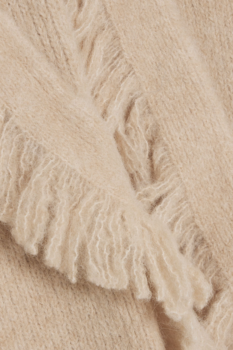 3.1 Phillip Lim Fringed Alpaca-blend Sweater In Neutral