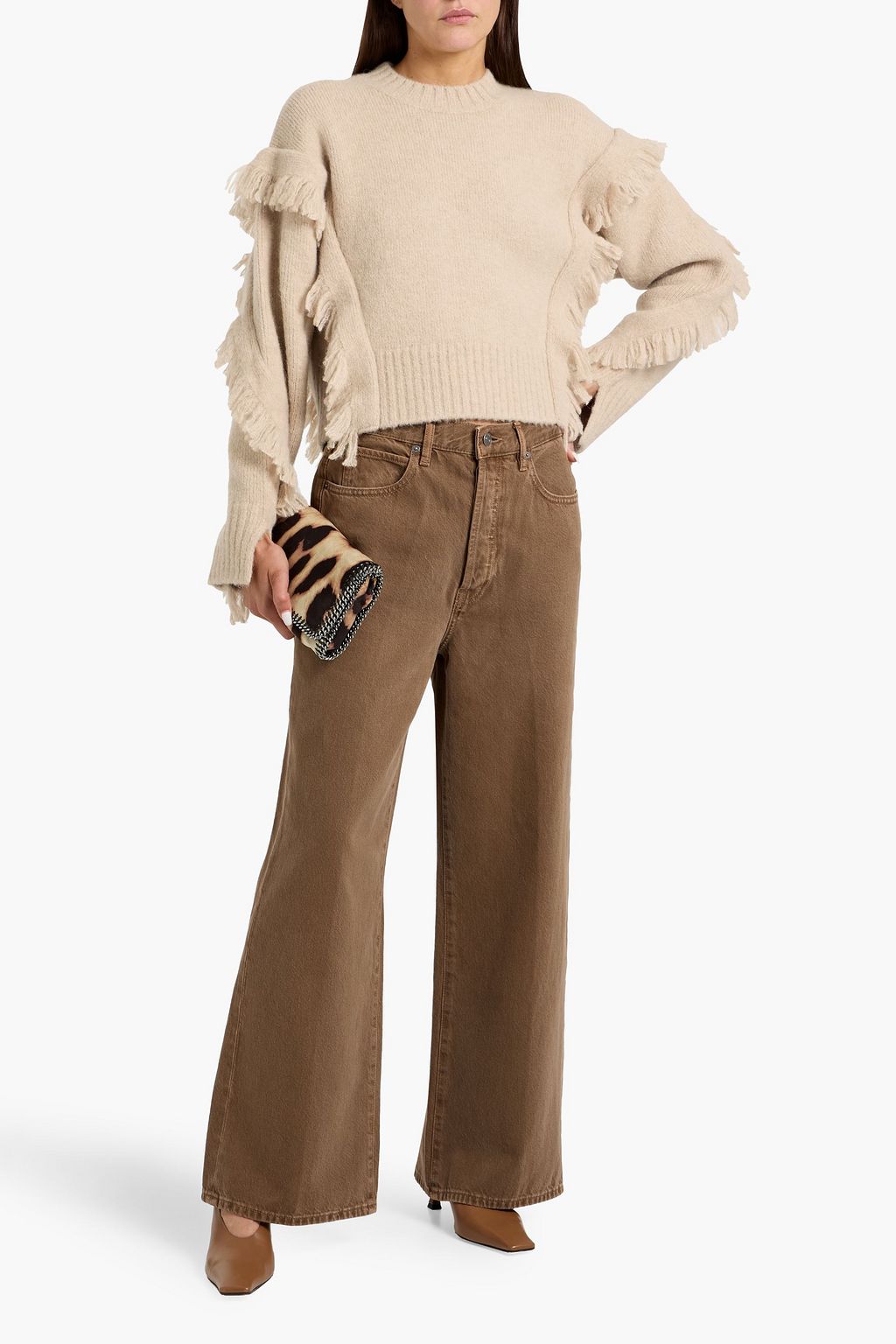 3.1 PHILLIP LIM Fringed alpaca-blend sweater