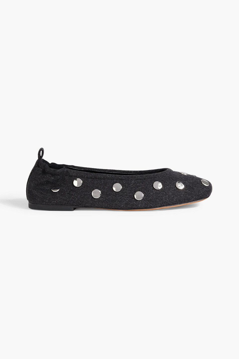 3.1 Phillip Lim Id Studded Denim Ballet Flats