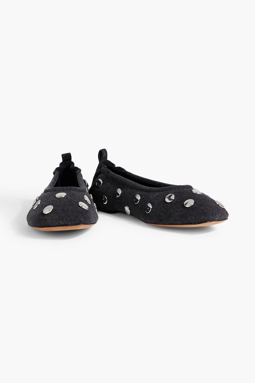 3.1 PHILLIP LIM ID studded denim ballet flats