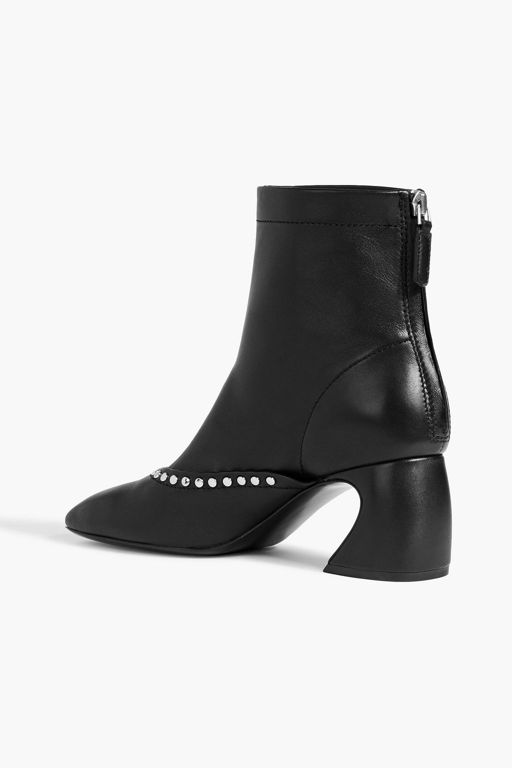 3.1 PHILLIP LIM レザー アンクルブーツ スタッズ付き
