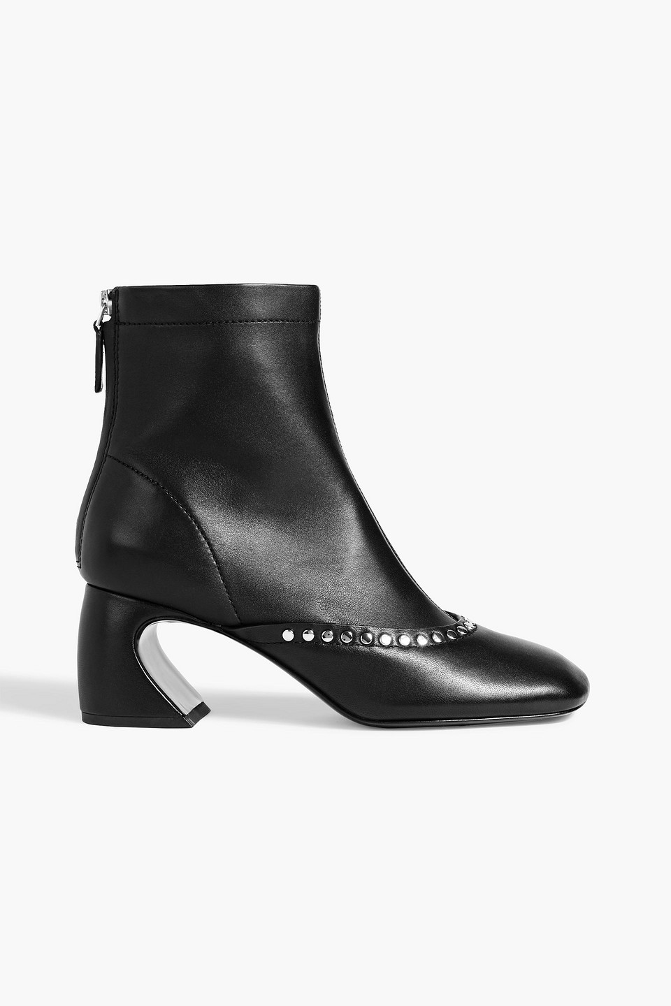 3.1 Phillip Lim Studded Leather Ankle Boots In Black