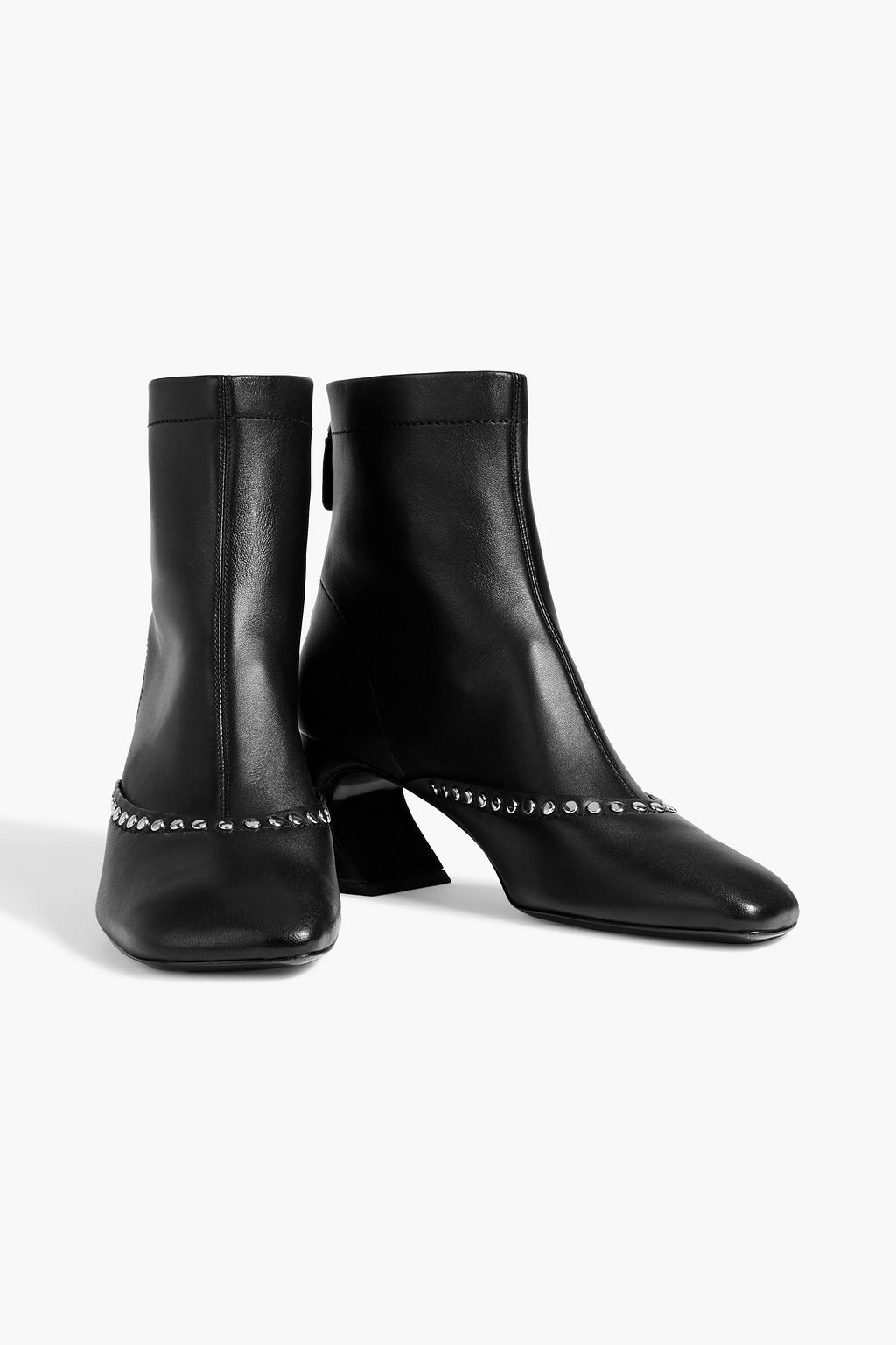 3.1 PHILLIP LIM レザー アンクルブーツ スタッズ付き