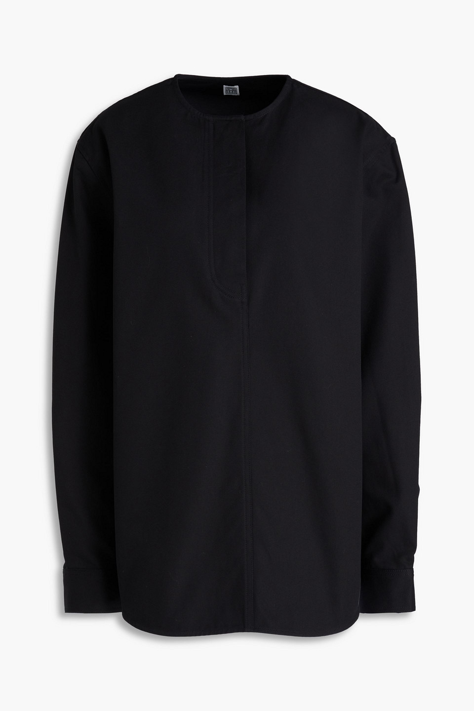 Totême Hemd Aus Baumwoll-twill In Black