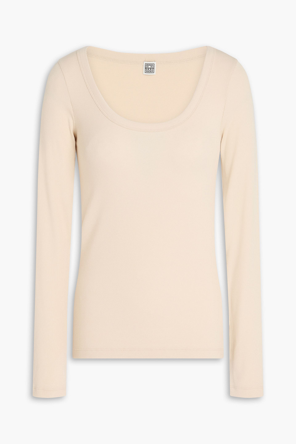 Totême Stretch-cotton Jersey Top In Neutral