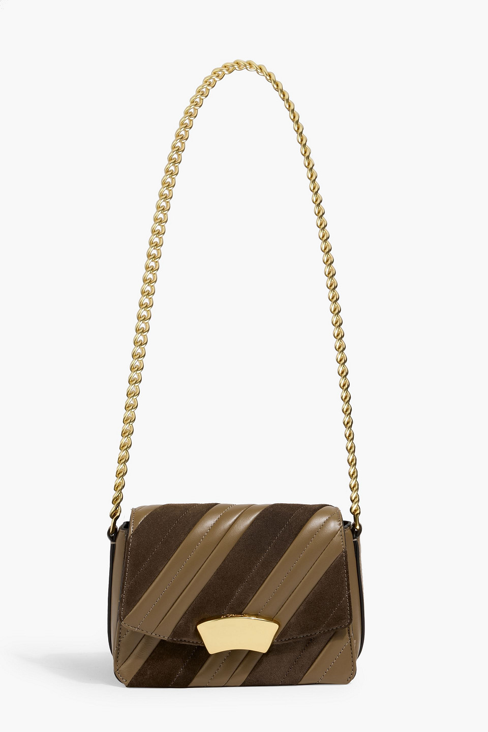 3.1 Phillip Lim Id Quilted Leather And Suede Shoulder Bag