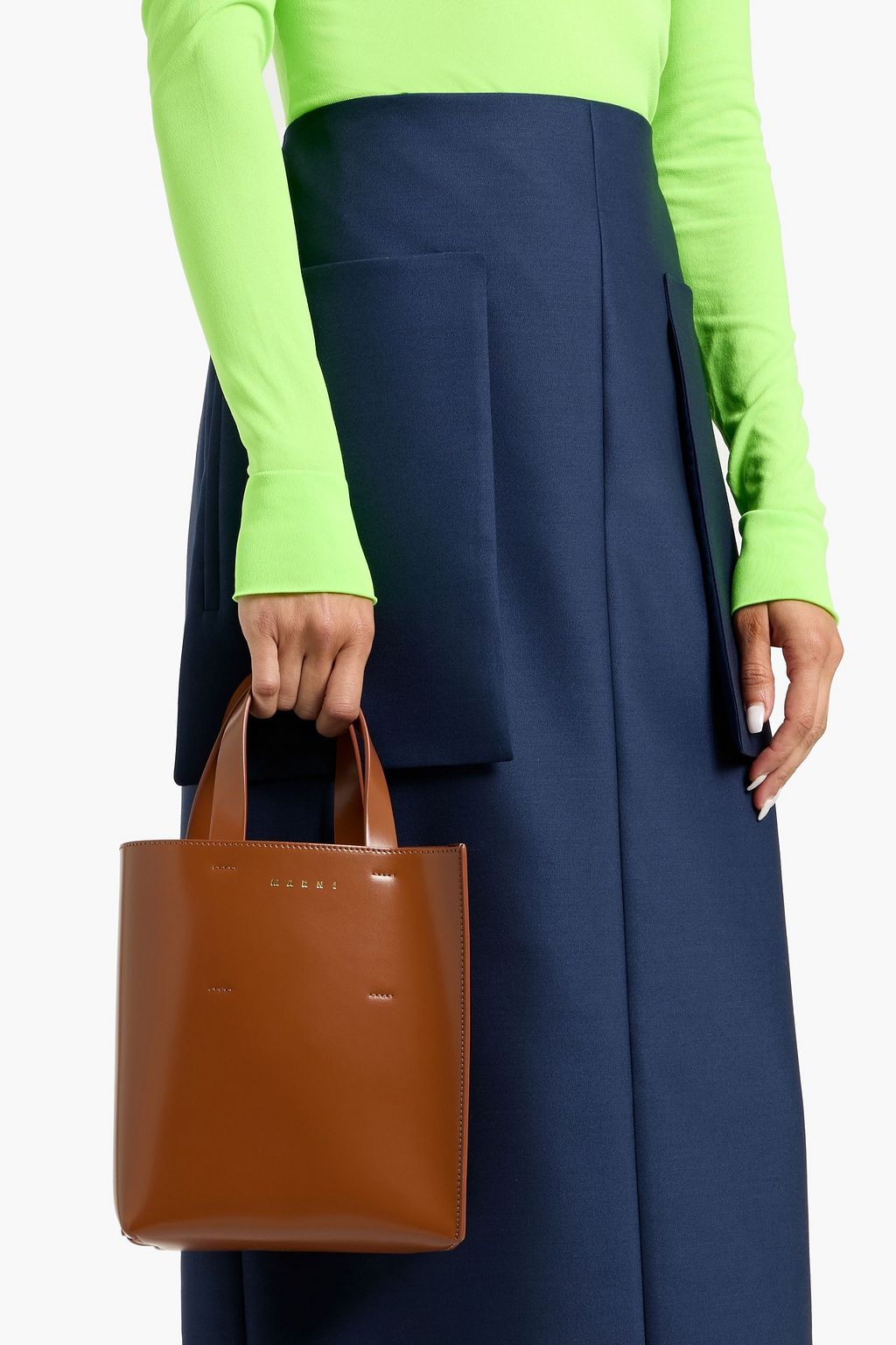 MARNI Museo leather tote