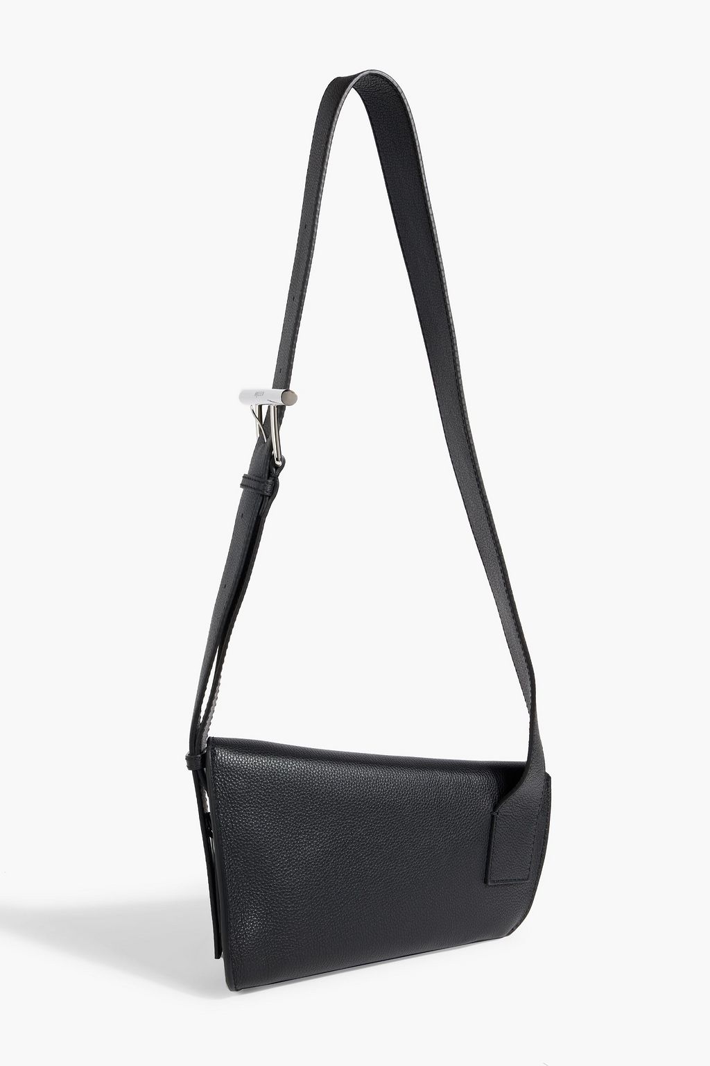 MCQUEEN T-Bar Sling pebbled-leather shoulder bag