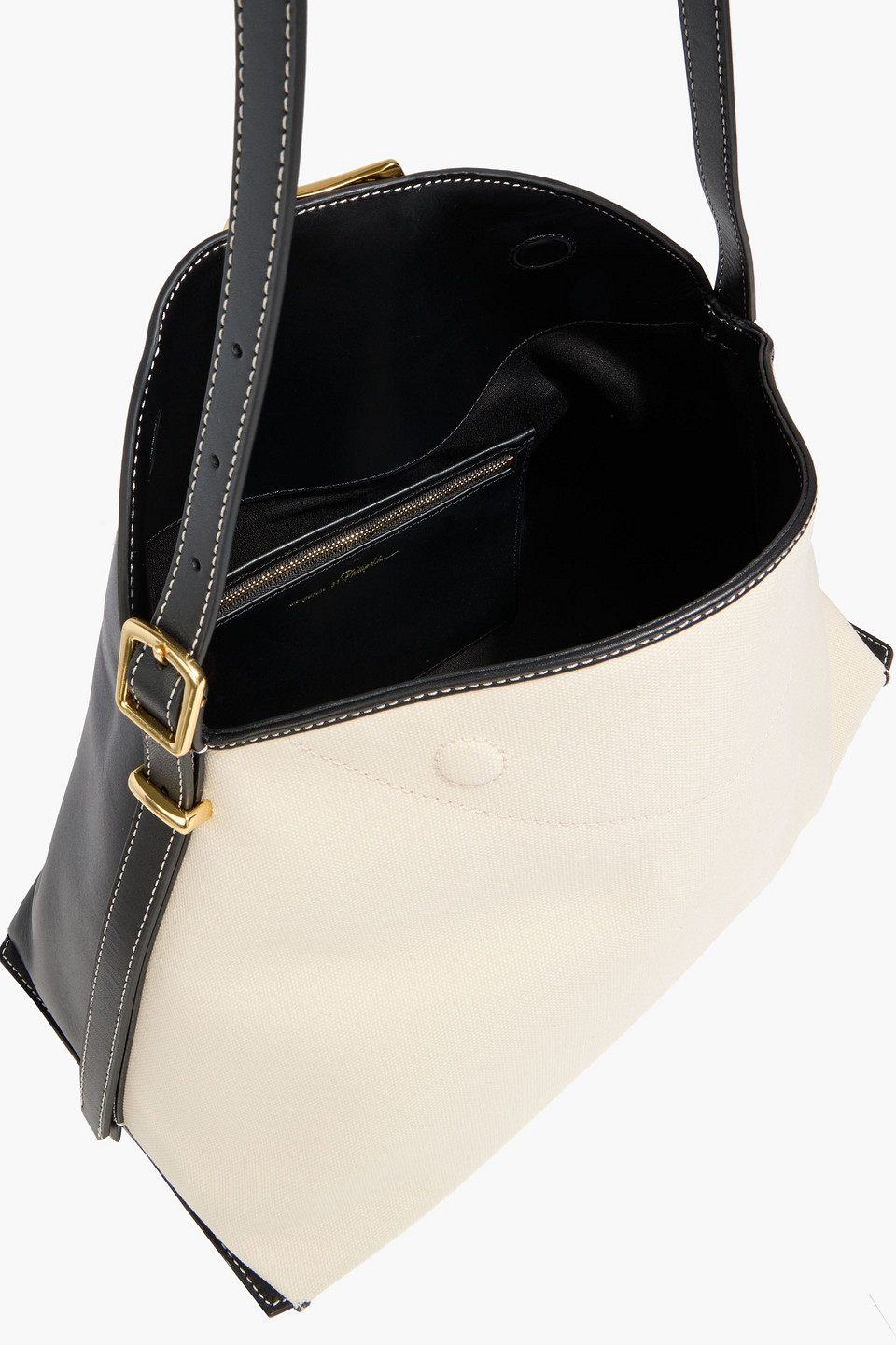 3.1 Phillip Lim Id Soft Leather And Canvas Shoulder Bag
