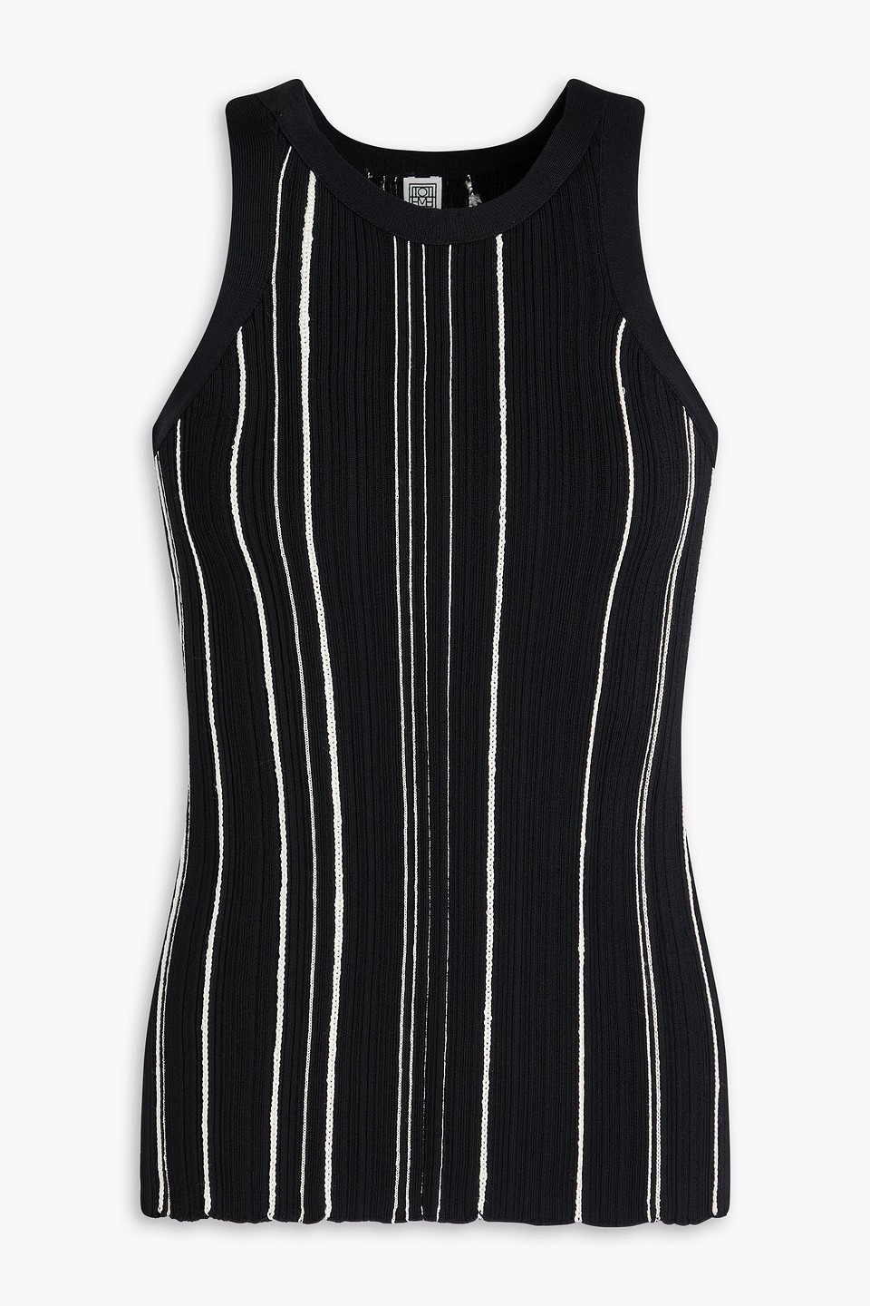 Totême Ribbed-knit Tank In Black