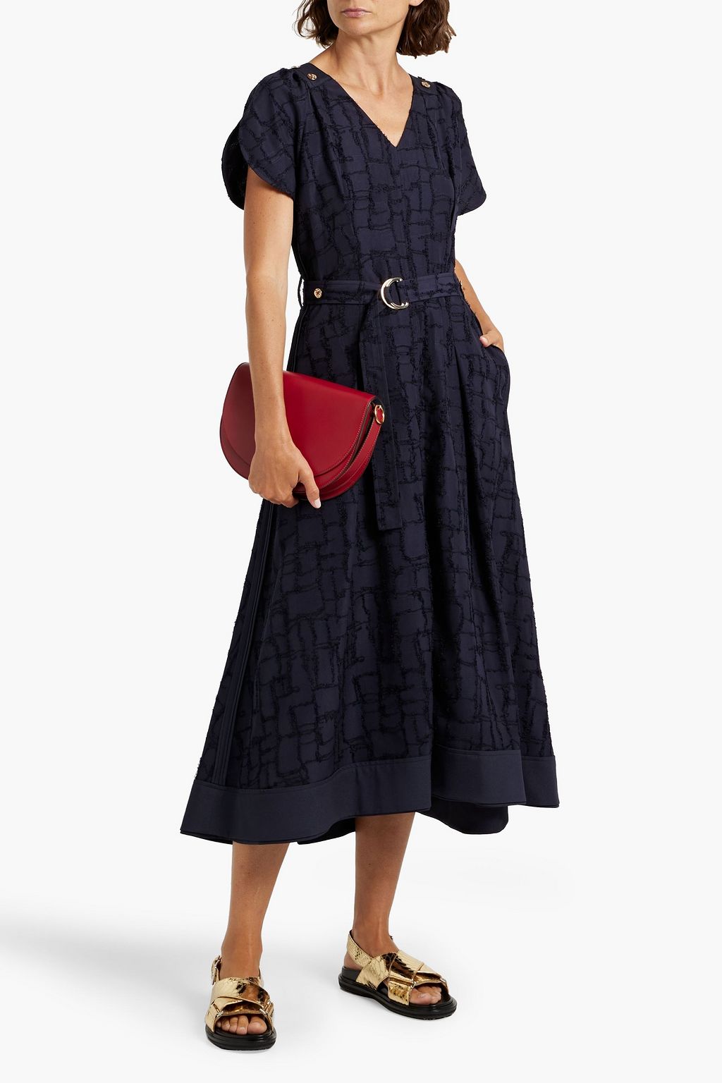 3.1 PHILLIP LIM Tulip fil coupé midi dress