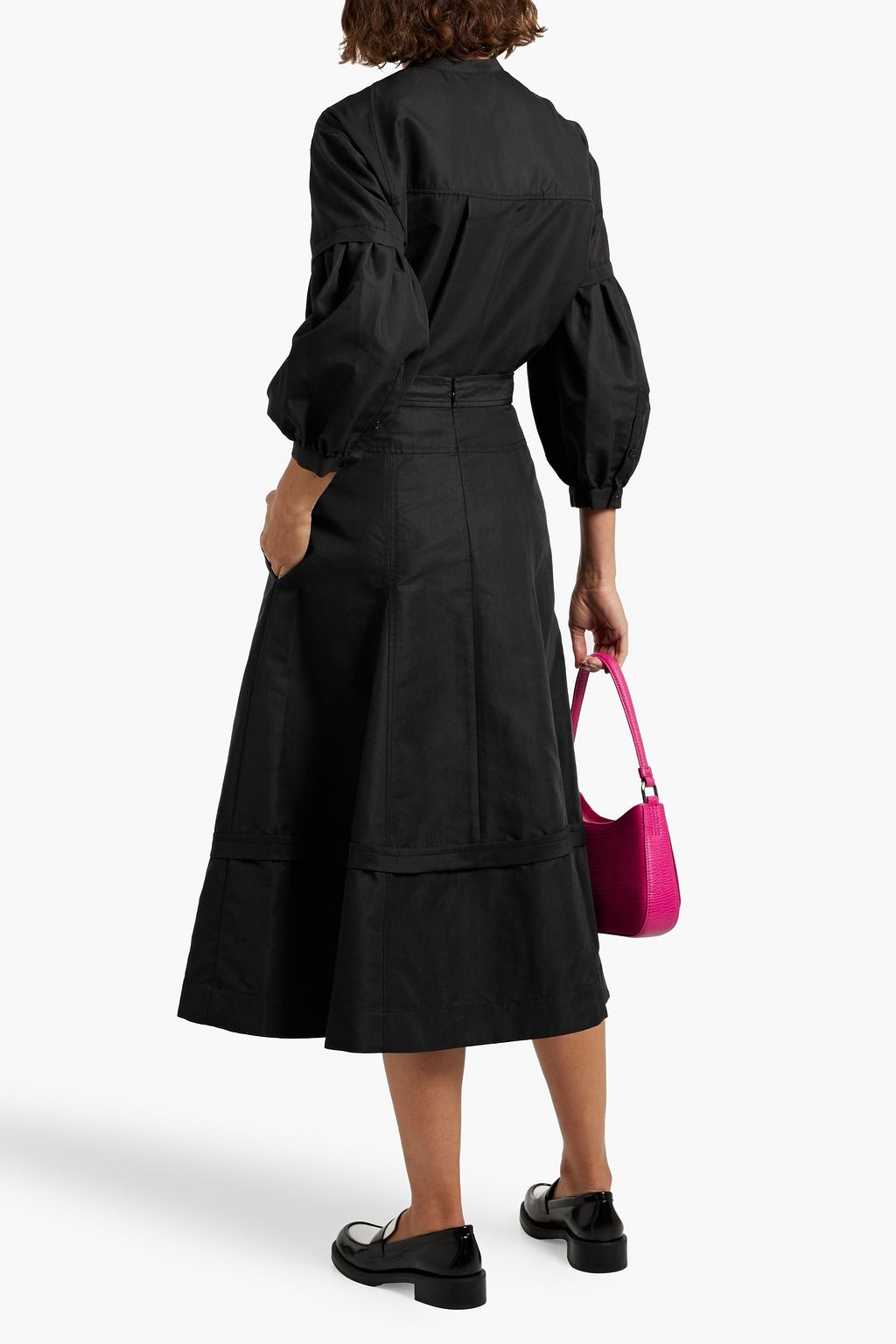 3.1 PHILLIP LIM Flared cotton-blend ottoman midi skirt