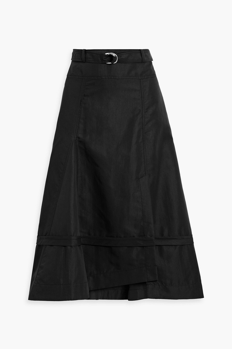 3.1 Phillip Lim Flared Cotton-blend Ottoman Midi Skirt