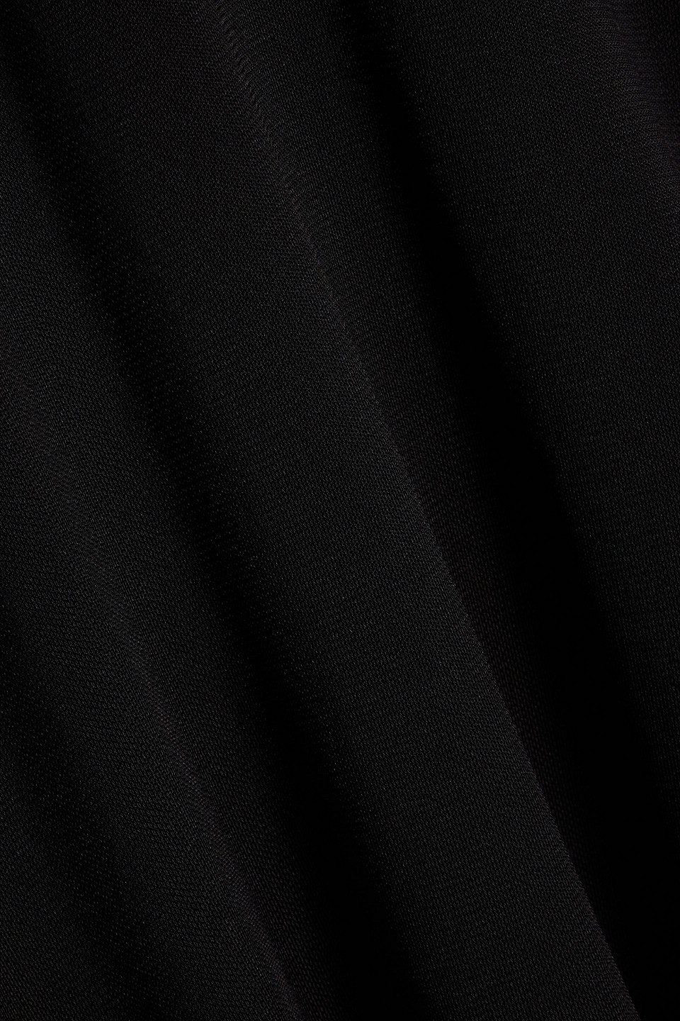 Staud Fleur Mesh-trimmed Jersey Maxi Dress In Black