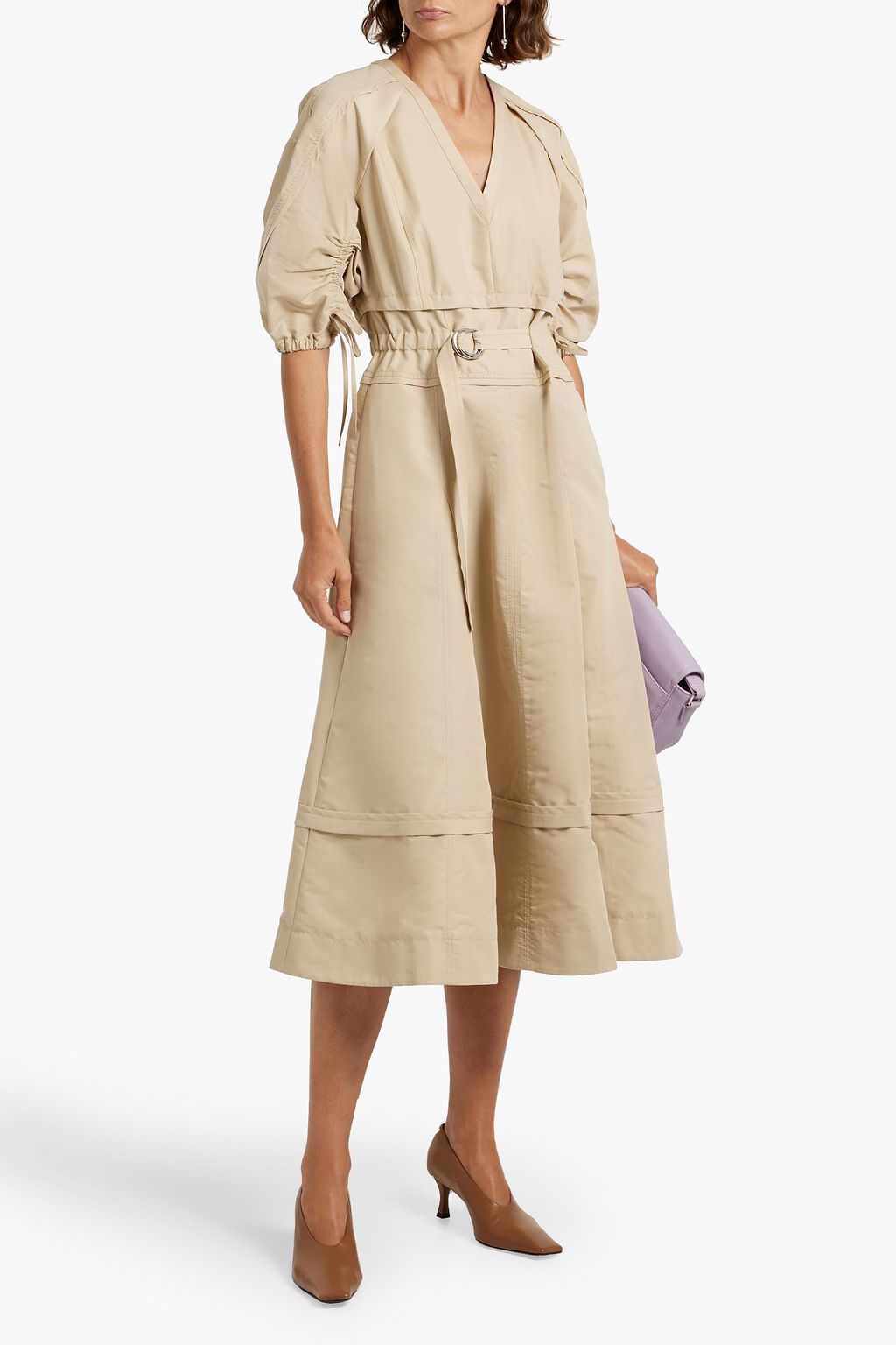 3.1 PHILLIP LIM Cotton-blend ottoman midi dress