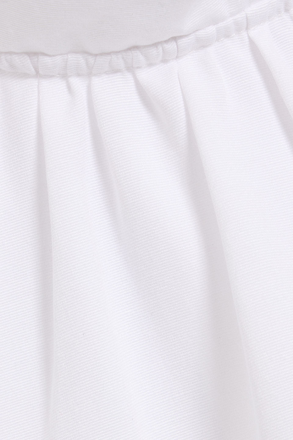 Staud Ilana Open-back Cotton-blend Faille Turtleneck Mini Dress In White