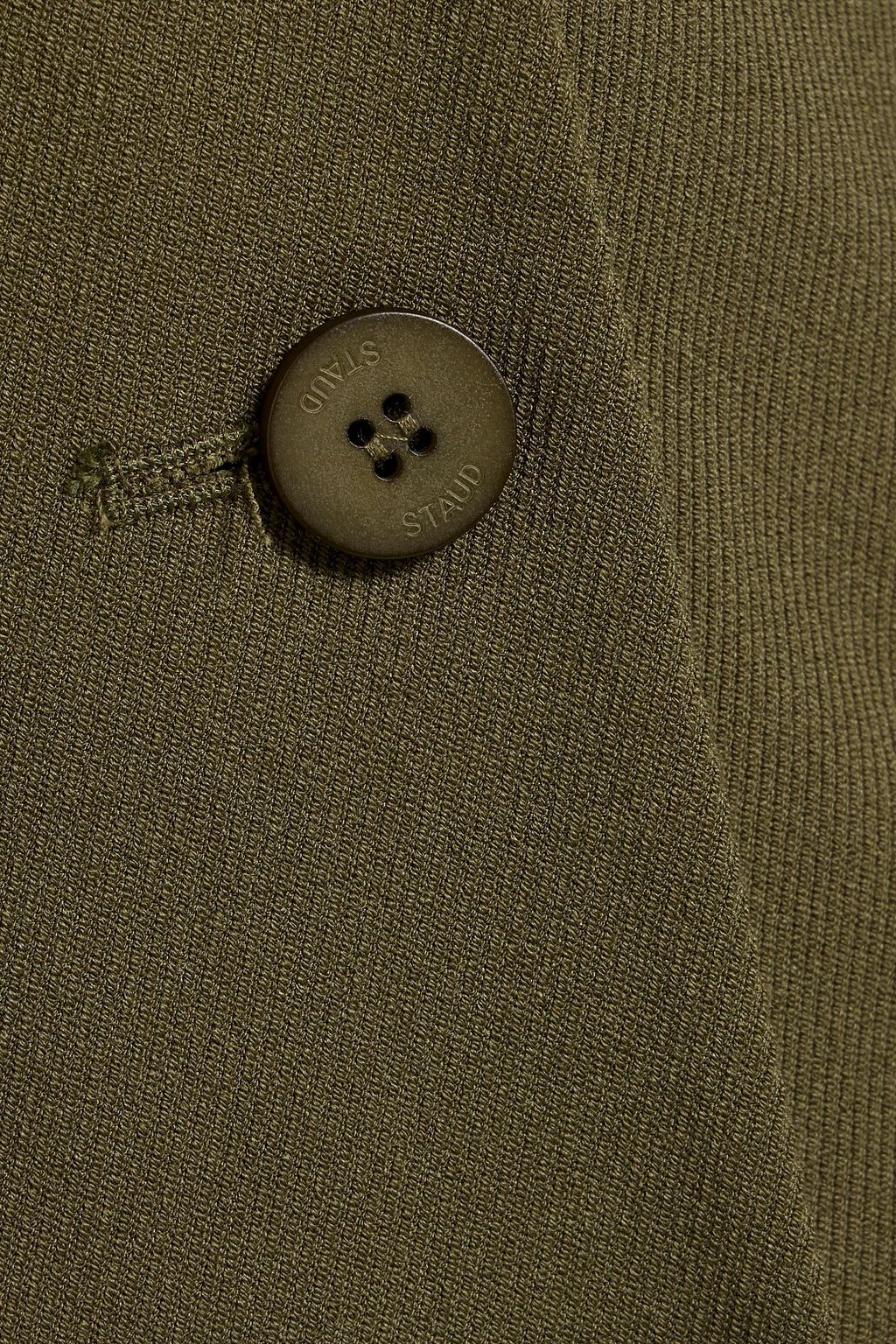 STAUD Brigade strapless twill top
