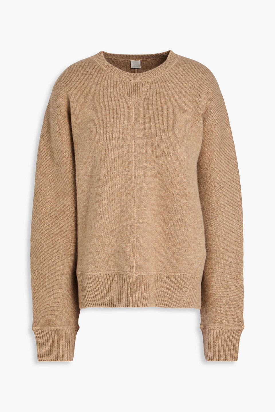 Totême Mélange Cashmere-blend Sweater In Neutral