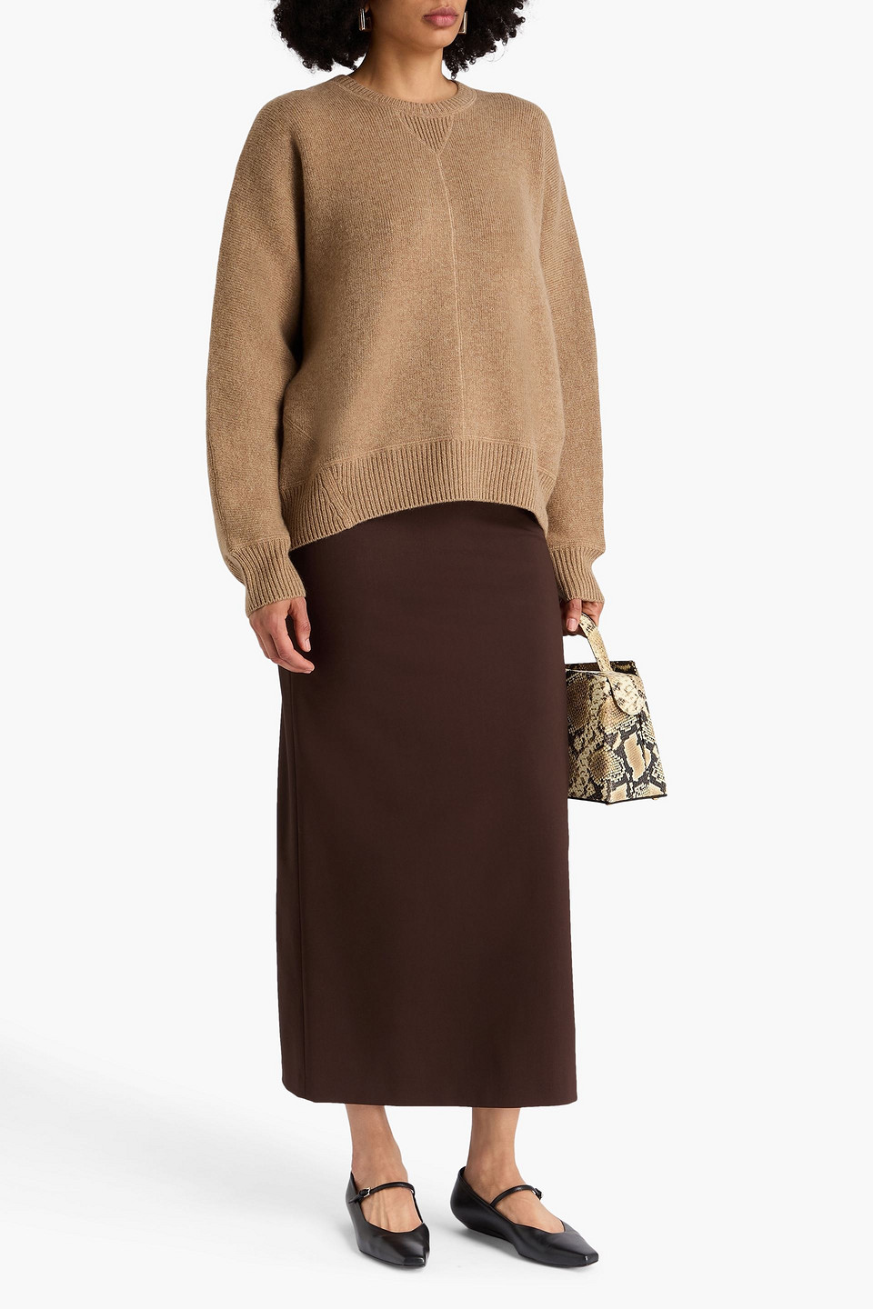 Totême Mélange Cashmere-blend Sweater In Neutral