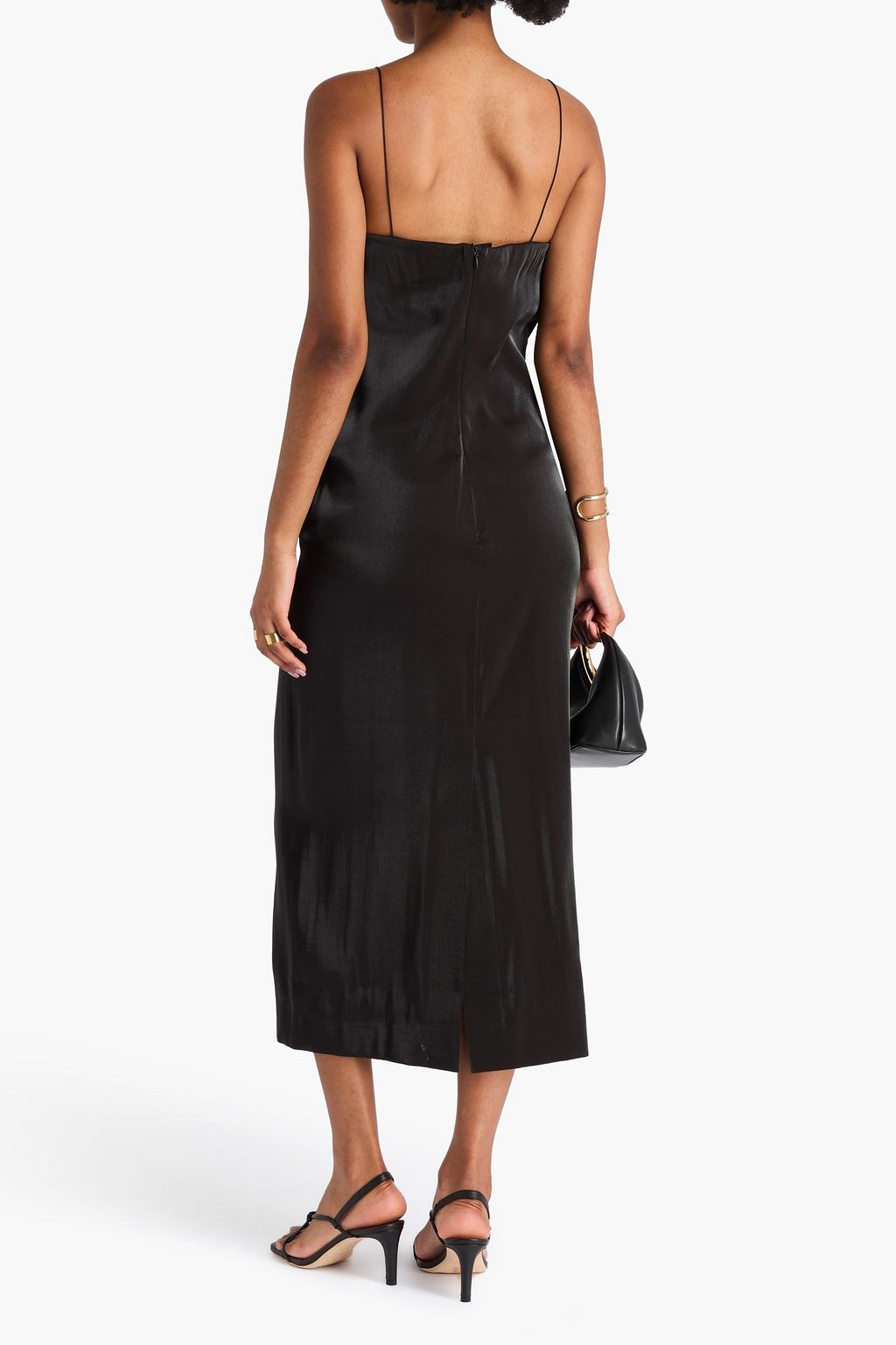JACQUEMUS Taffeta midi dress