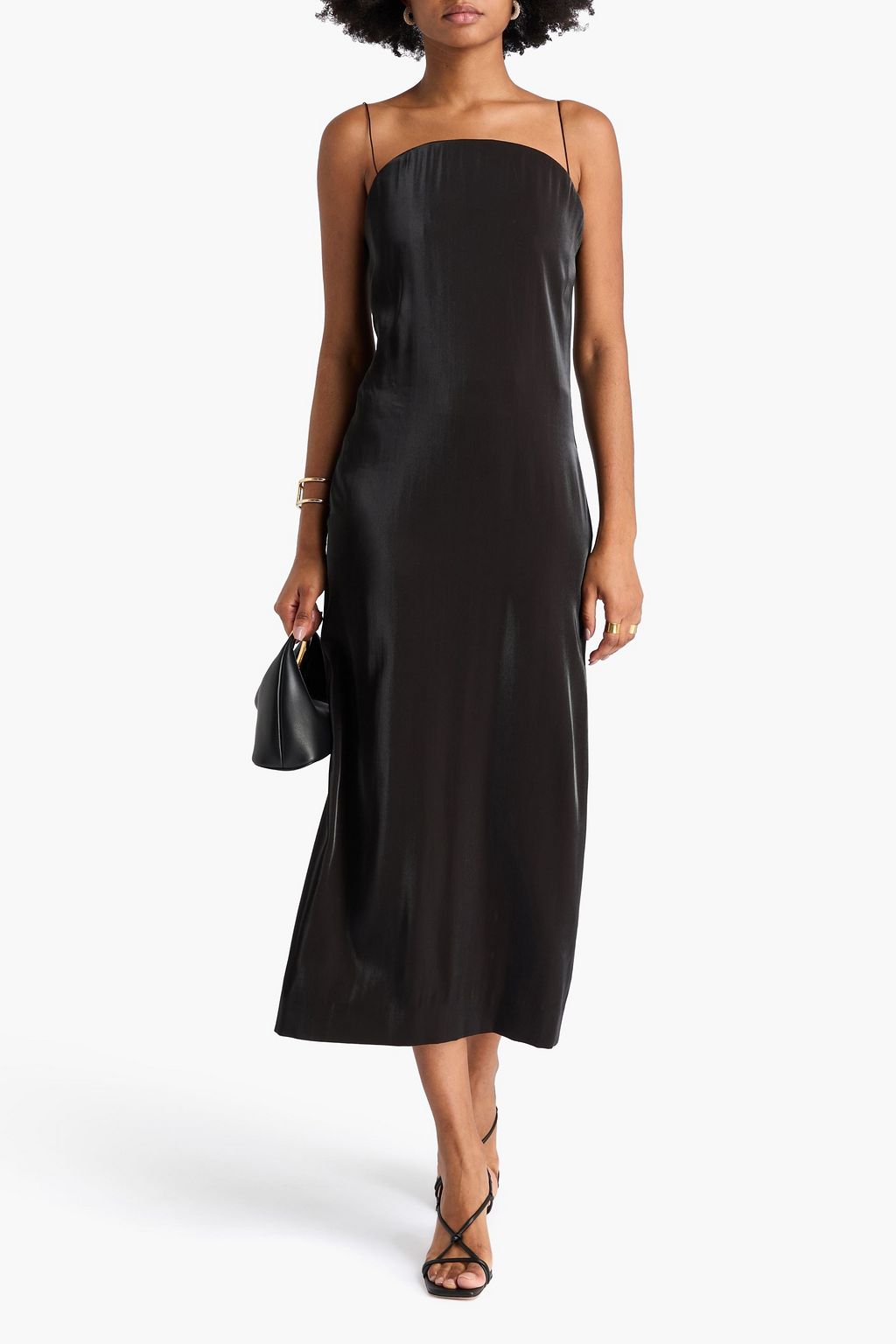 JACQUEMUS Taffeta midi dress