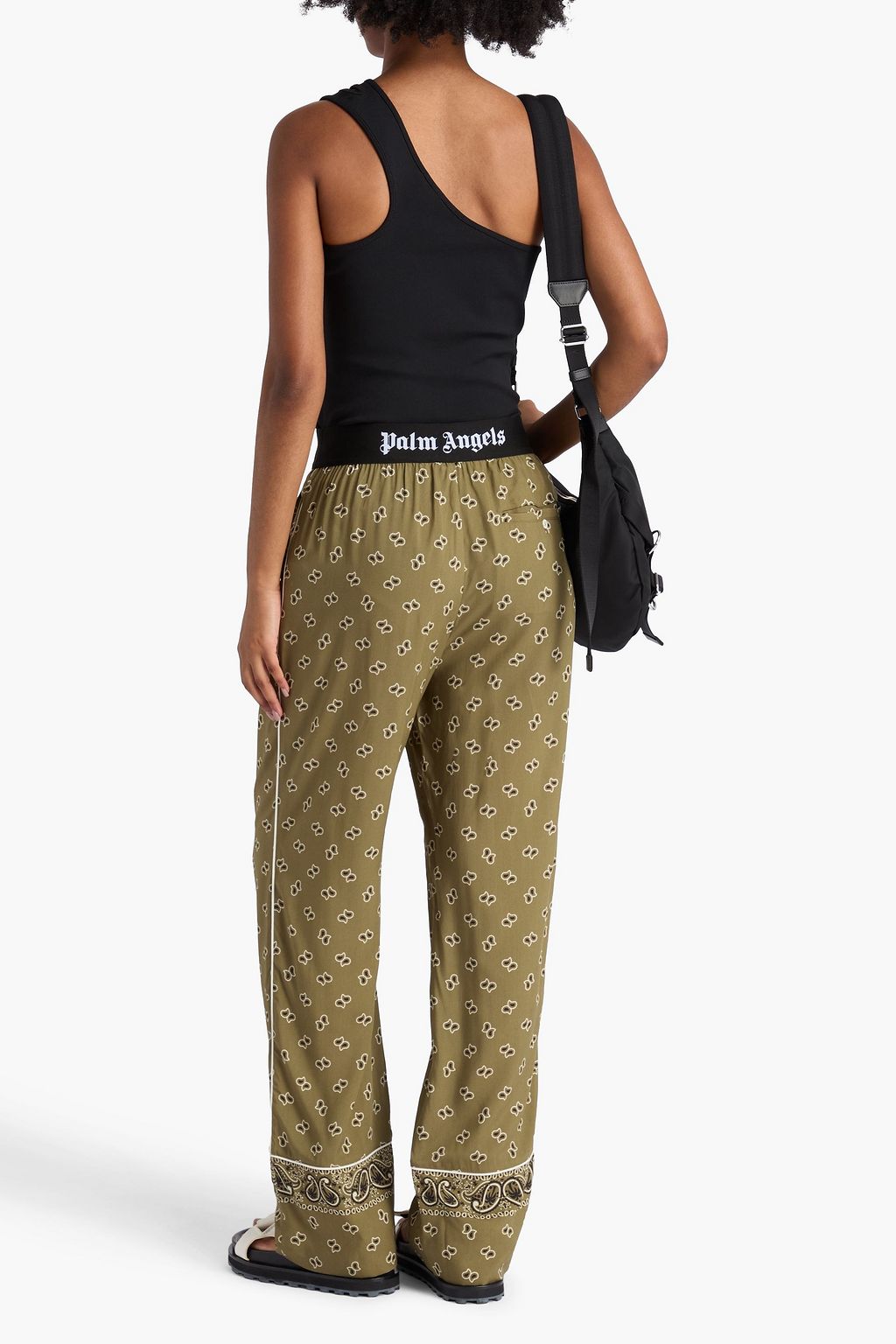 PALM ANGELS Hose mit geradem Bein aus Jersey mit Print