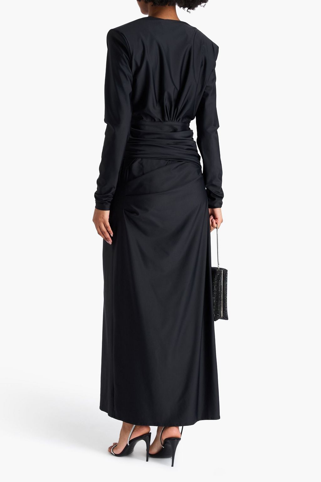 GAUGE81 Carmen draped stretch-jersey maxi dress