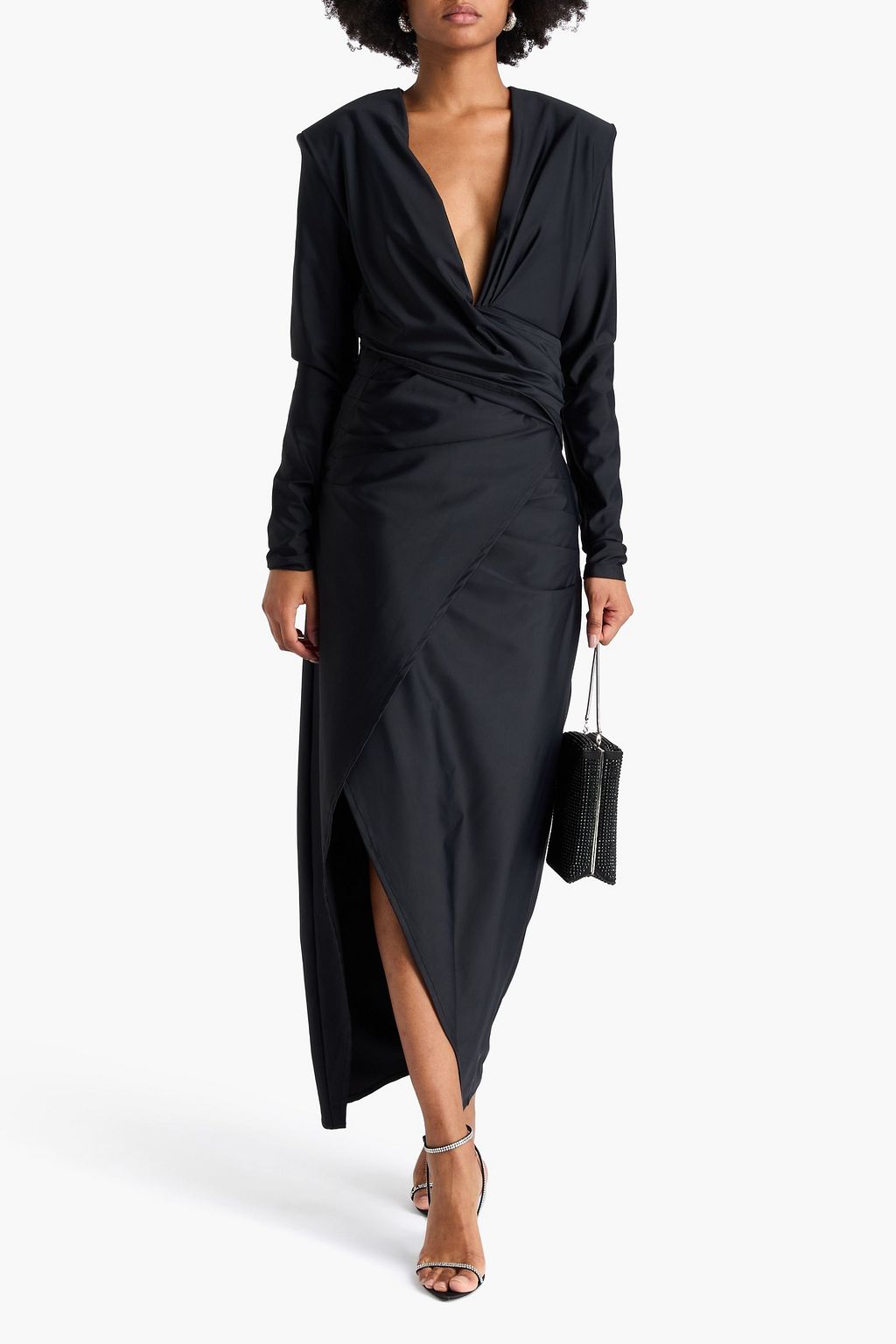 GAUGE81 Carmen draped stretch-jersey maxi dress
