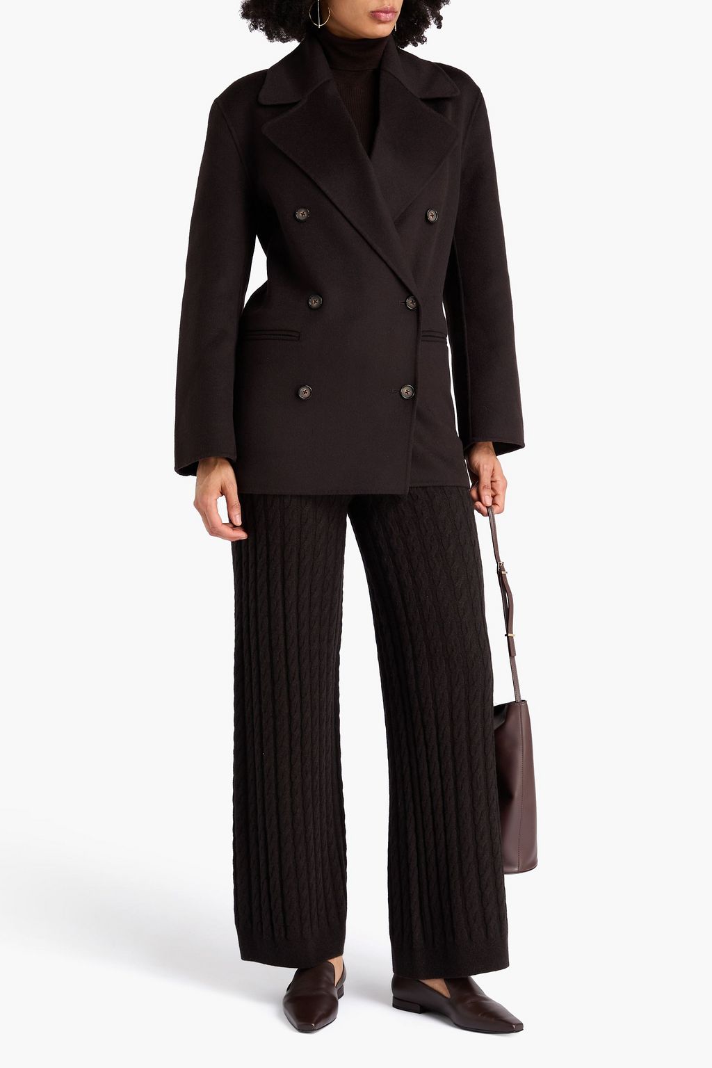 TOTEME Double-breasted wool-felt coat