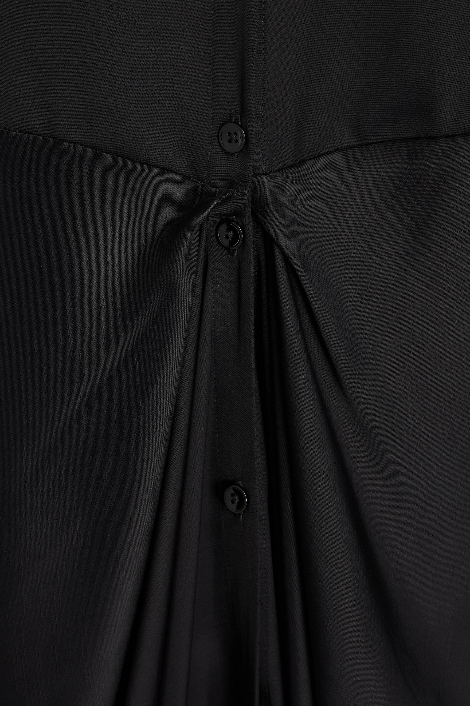 TOTEME Gathered satin maxi dress