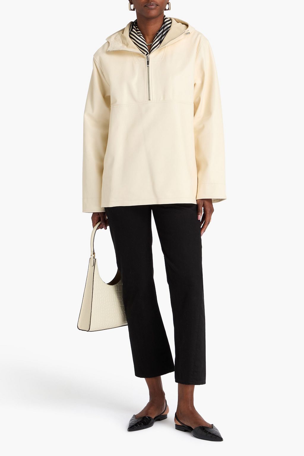 TOTEME Leather hooded jacket