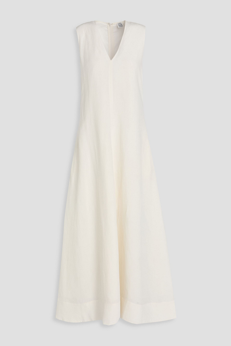 Totême Maxikleid Aus Einer Lyocell-leinenmischung In White