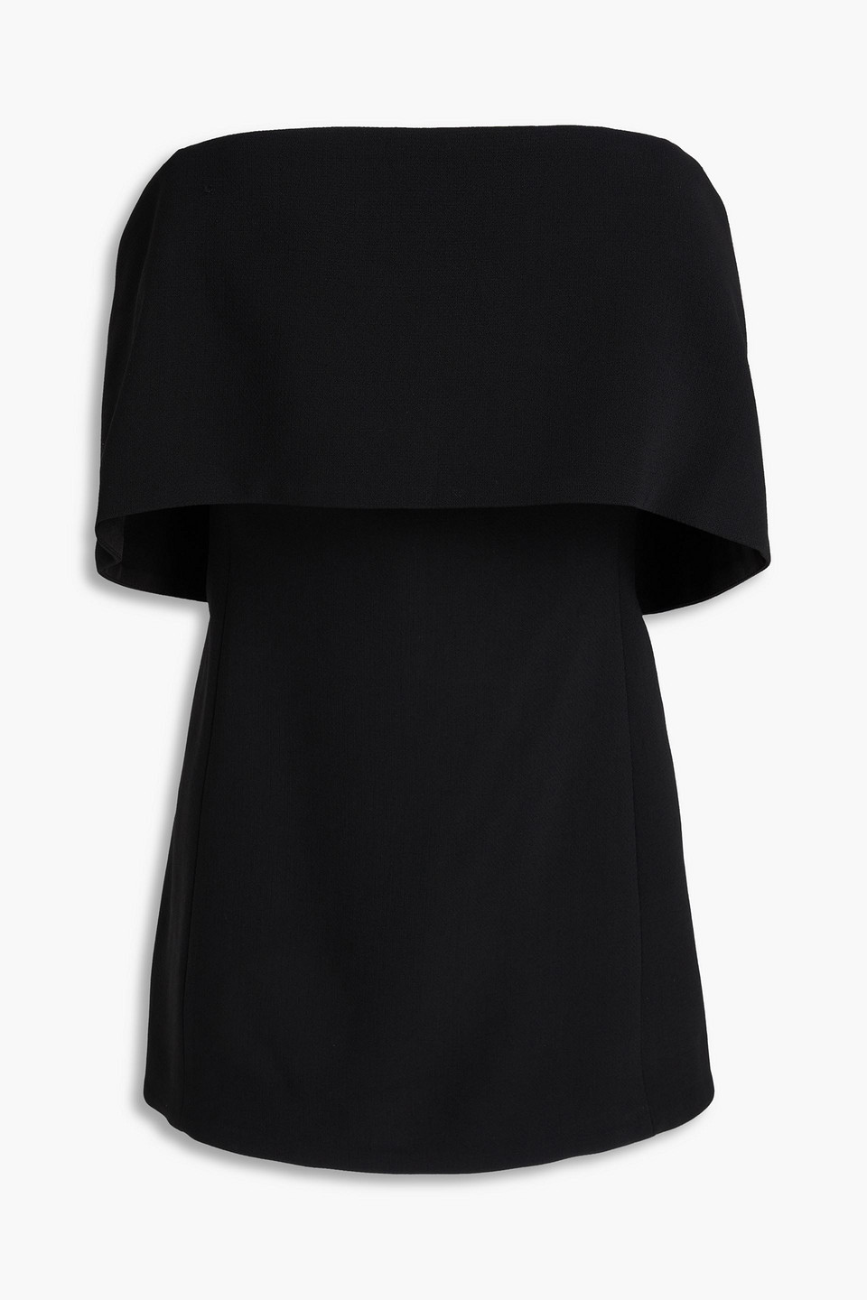 Totême Off-the-shoulder Crepe Top In Black
