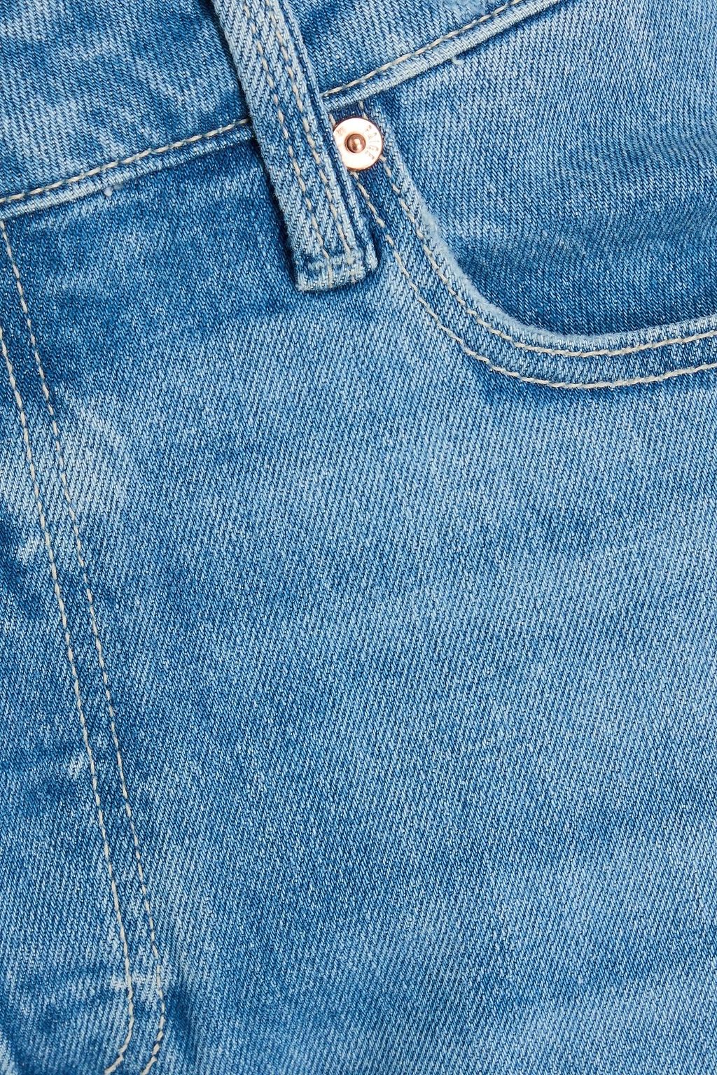 PAIGE Jeleena distressed high-rise flared jeans