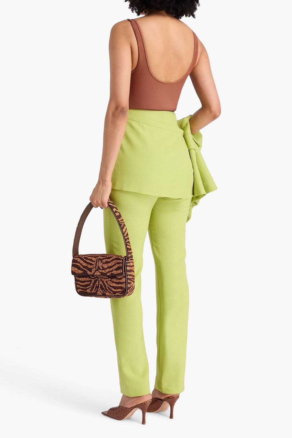 PARIS GEORGIA Crepe straight-leg pants