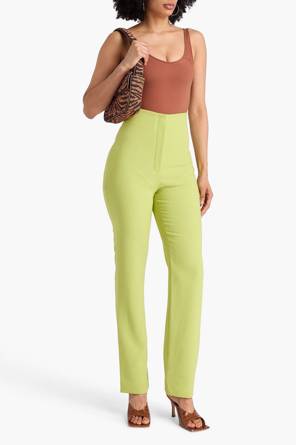 PARIS GEORGIA Crepe straight-leg pants