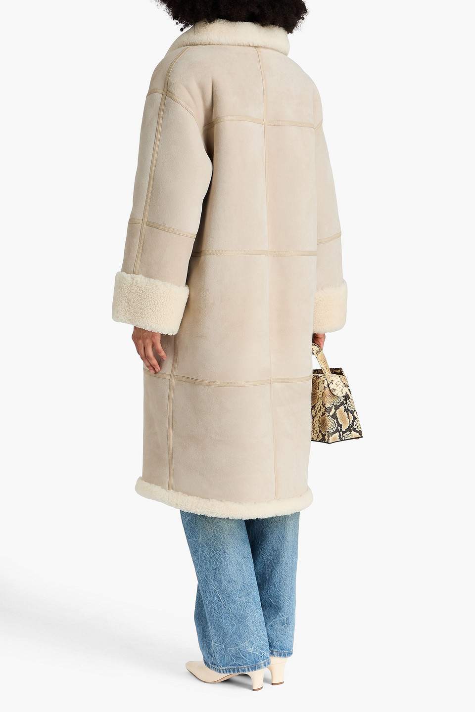  Totême - Suede Coat - White - Xs/s 