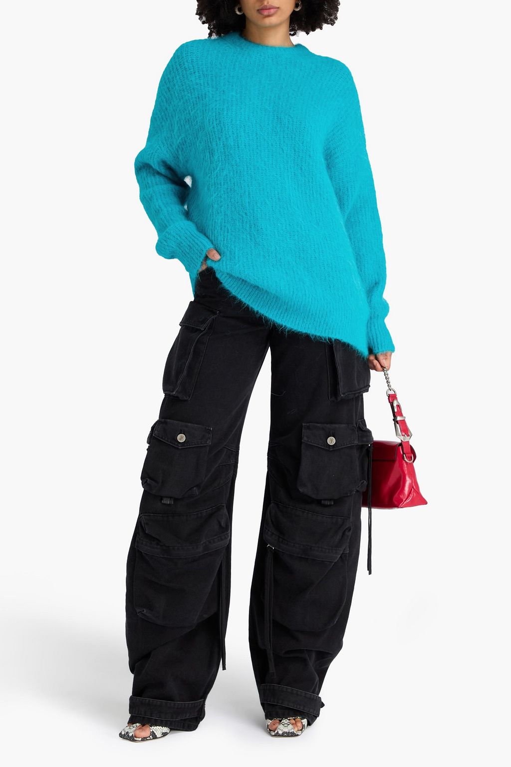 16ARLINGTON Sephia ribbed alpaca-blend sweater
