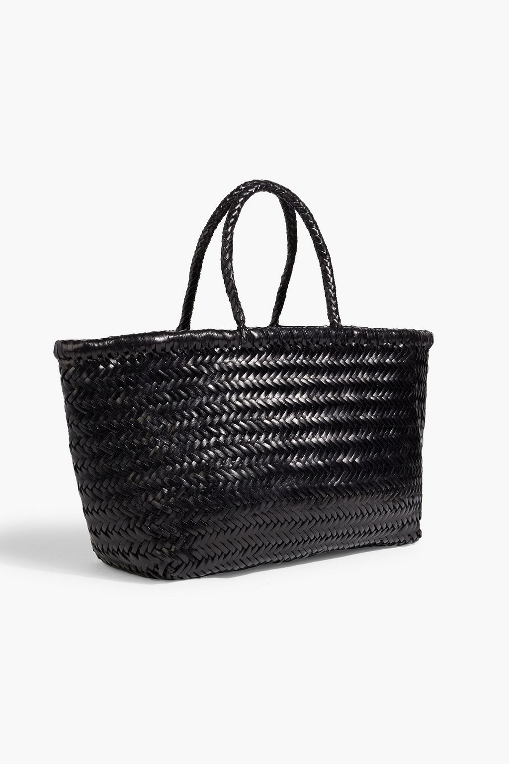 DRAGON DIFFUSION Triple Jump woven leather tote