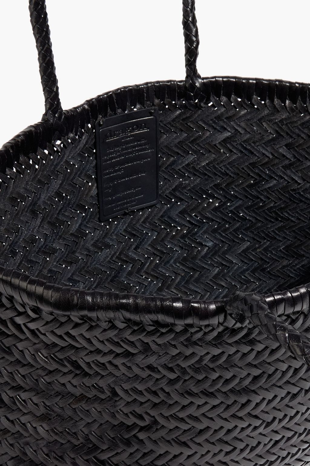 DRAGON DIFFUSION Triple Jump woven leather tote