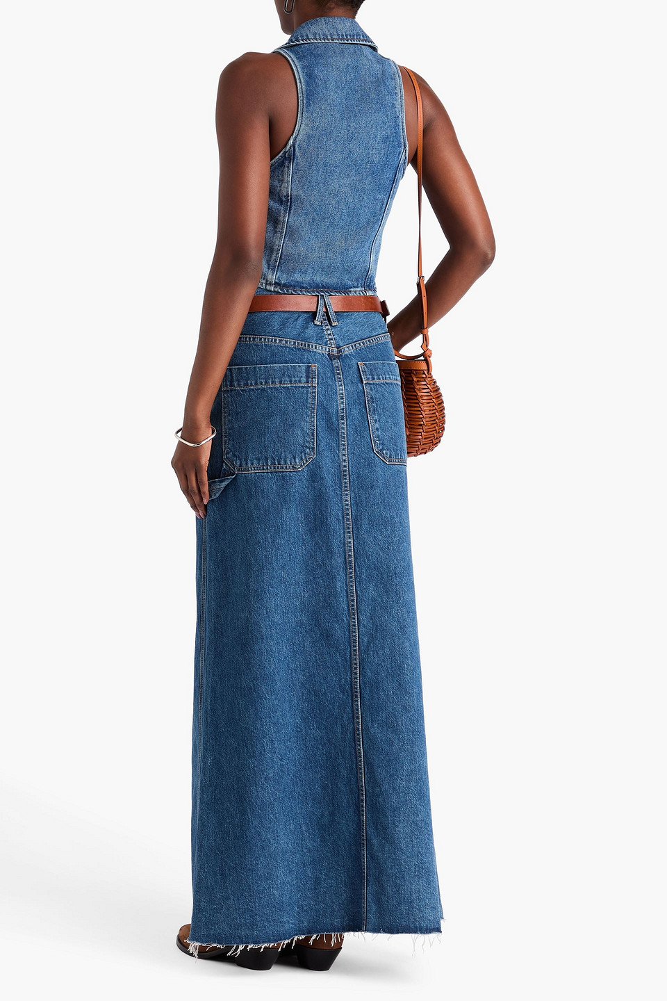  Slvrlake - Maxirock Aus Denim - Blau - 26 