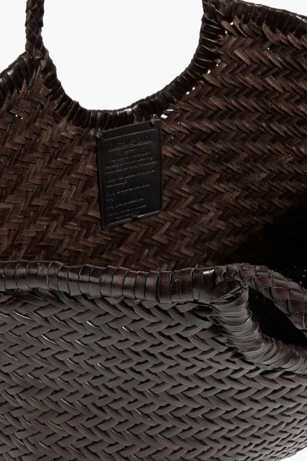 DRAGON DIFFUSION Nantucket woven leather tote