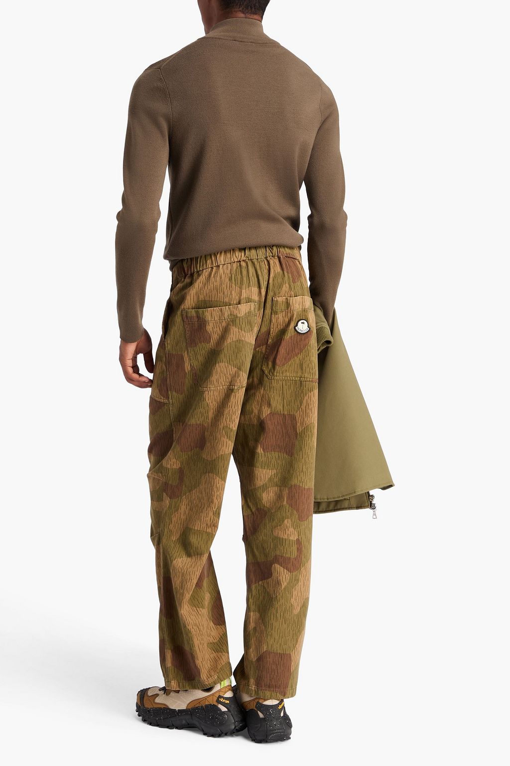 MONCLER Camouflage-print twill pants